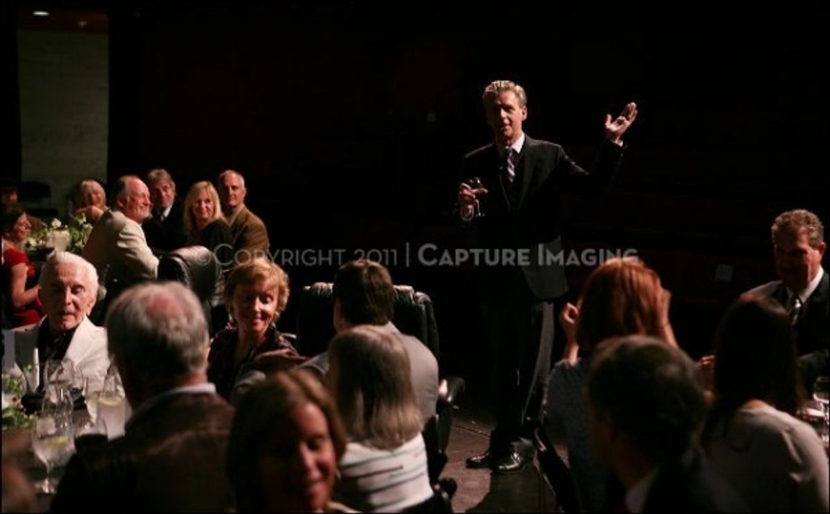 CTG Artistic Director Michael Ritchie offers a toast at 