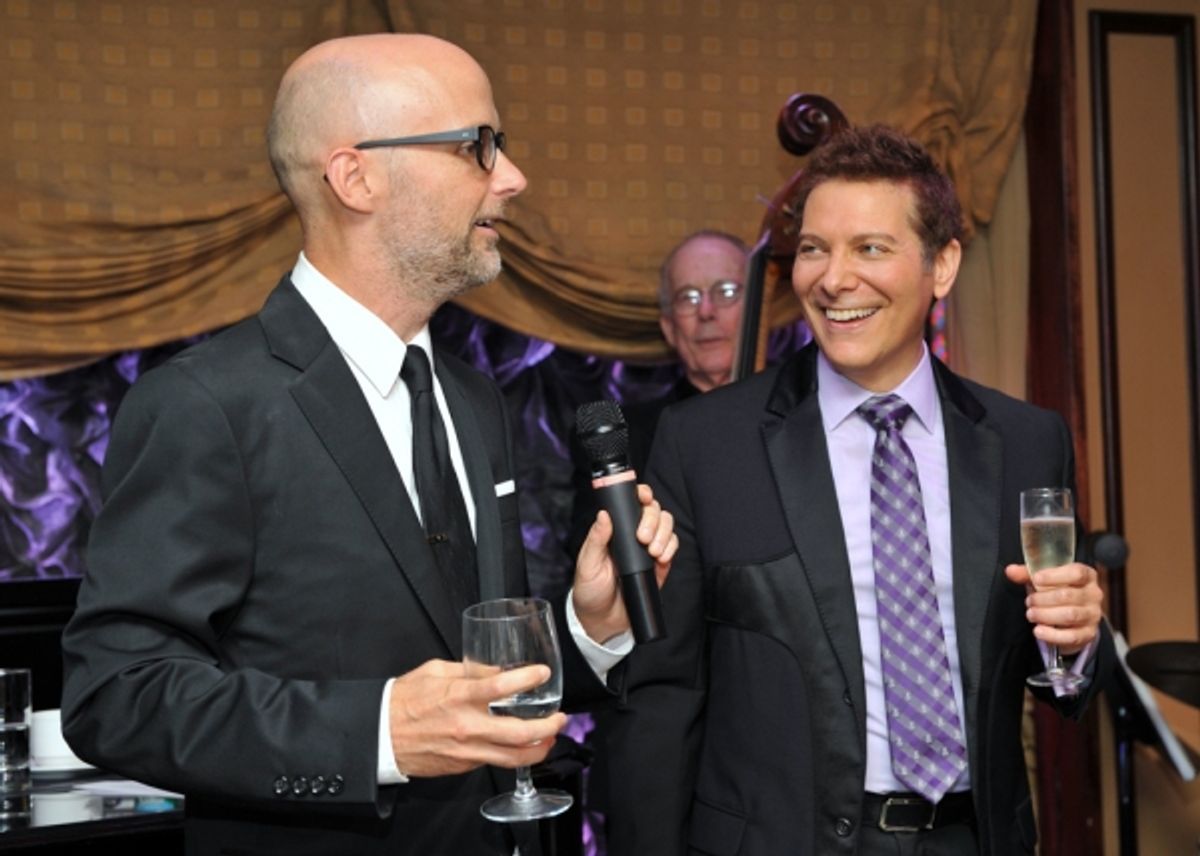 Multi-platinum recording artist Moby led a special toast to wish Michael Feinstein a happy birthday at IMNF's 2011 Music Has Power Awards. at 