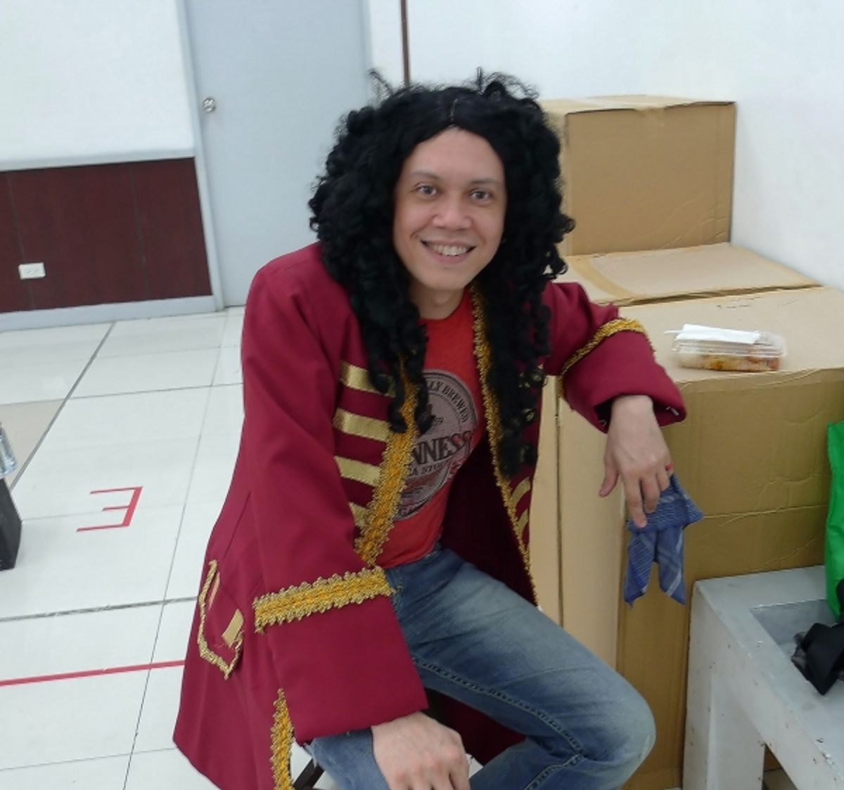 At rehearsals: Michael Williams poses for BroadwayWorld.com at 