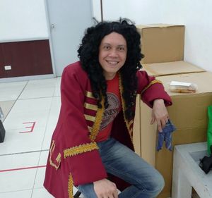 At rehearsals: Michael Williams poses for BroadwayWorld.com Photo