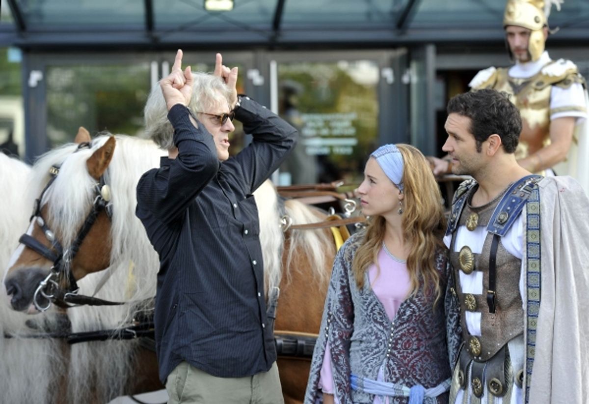 Stewart Copeland, actress Janzine Euwe and actor Sebastian Thrun at 