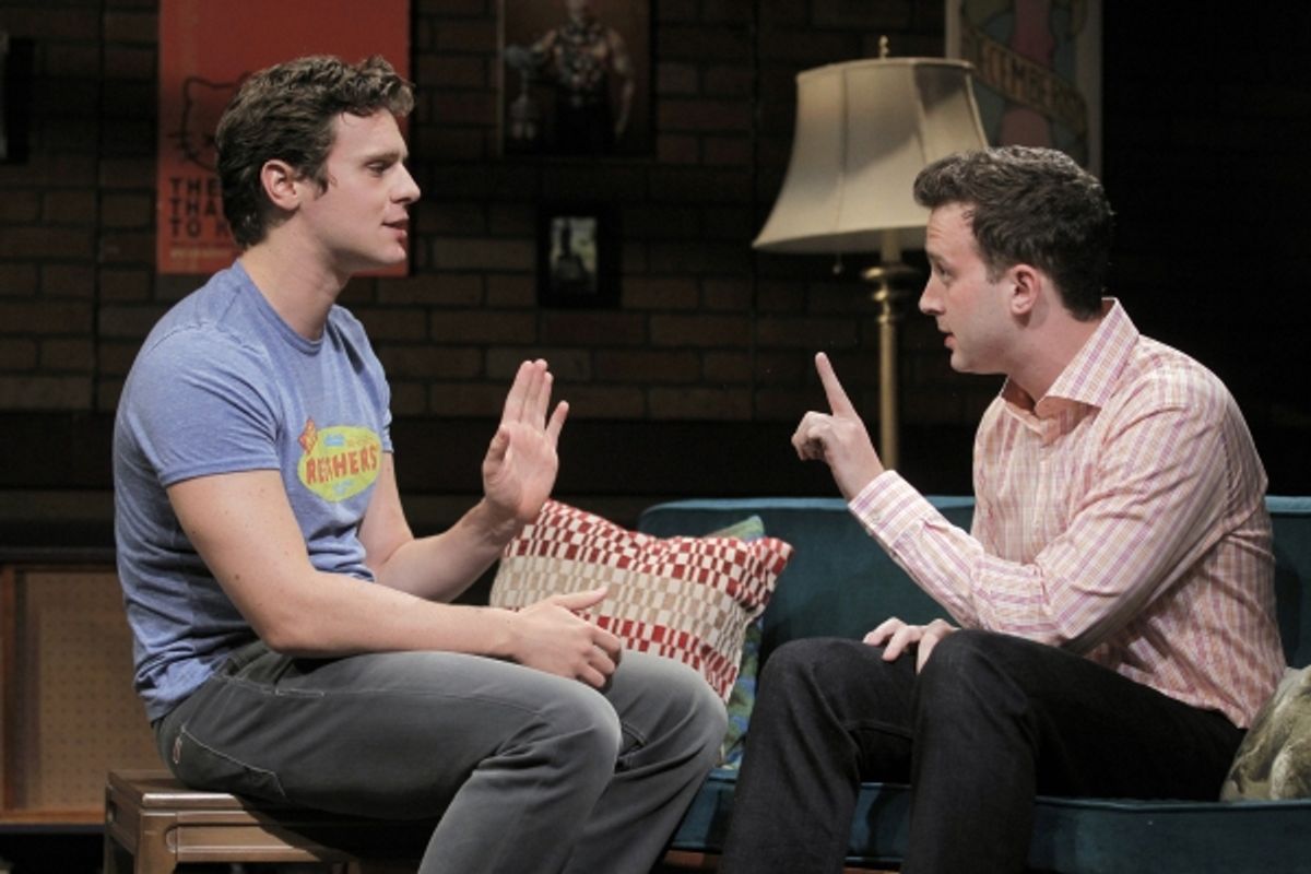 Jonathan Groff and Eddie Kaye Thomas at 