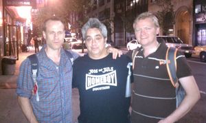 Stephen Belber, Stephen Adly Guirgis and Sam Helfrich. (Credit: DARR Publicity) Photo