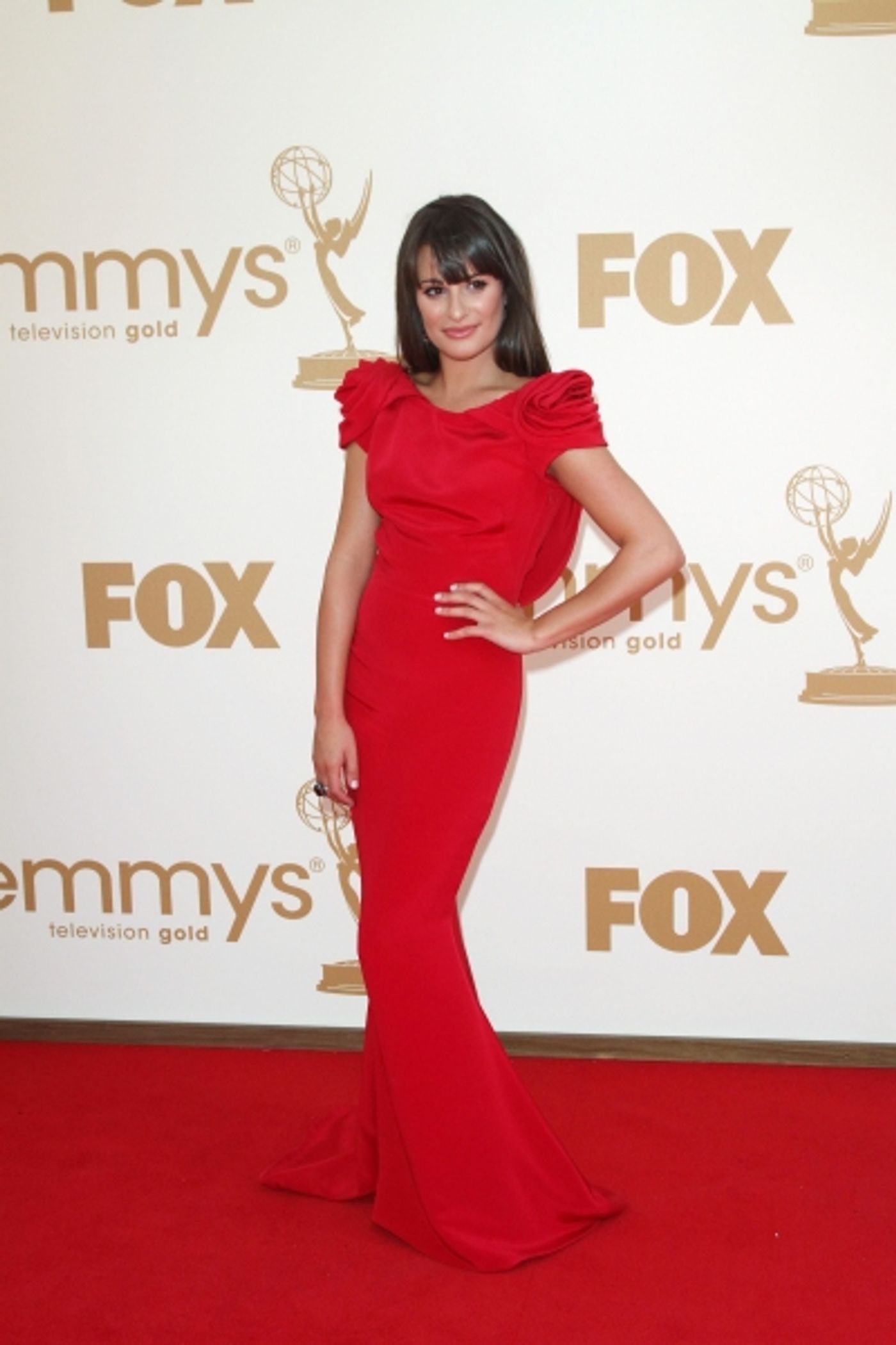 Photo Flash: Lea Michele, Sofia Vergara, et al. on the Emmys Red Carpet!  Image