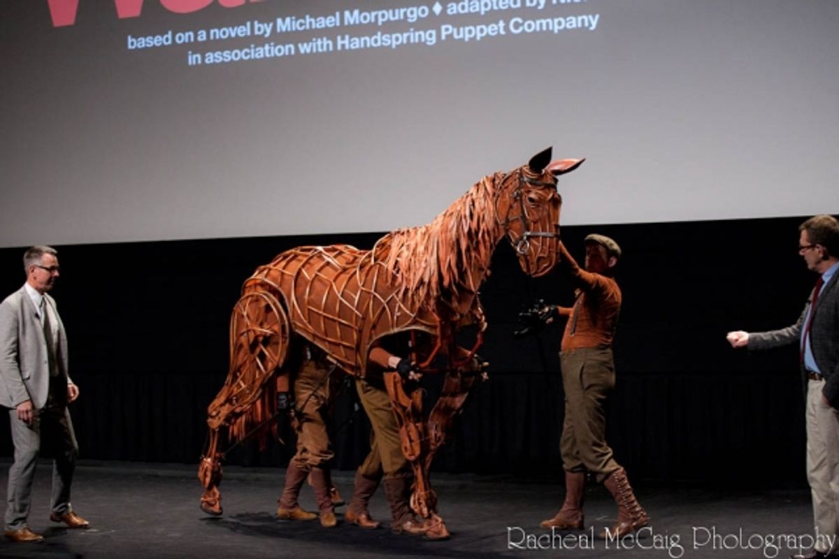 Joey with his Creators and Handlers at 