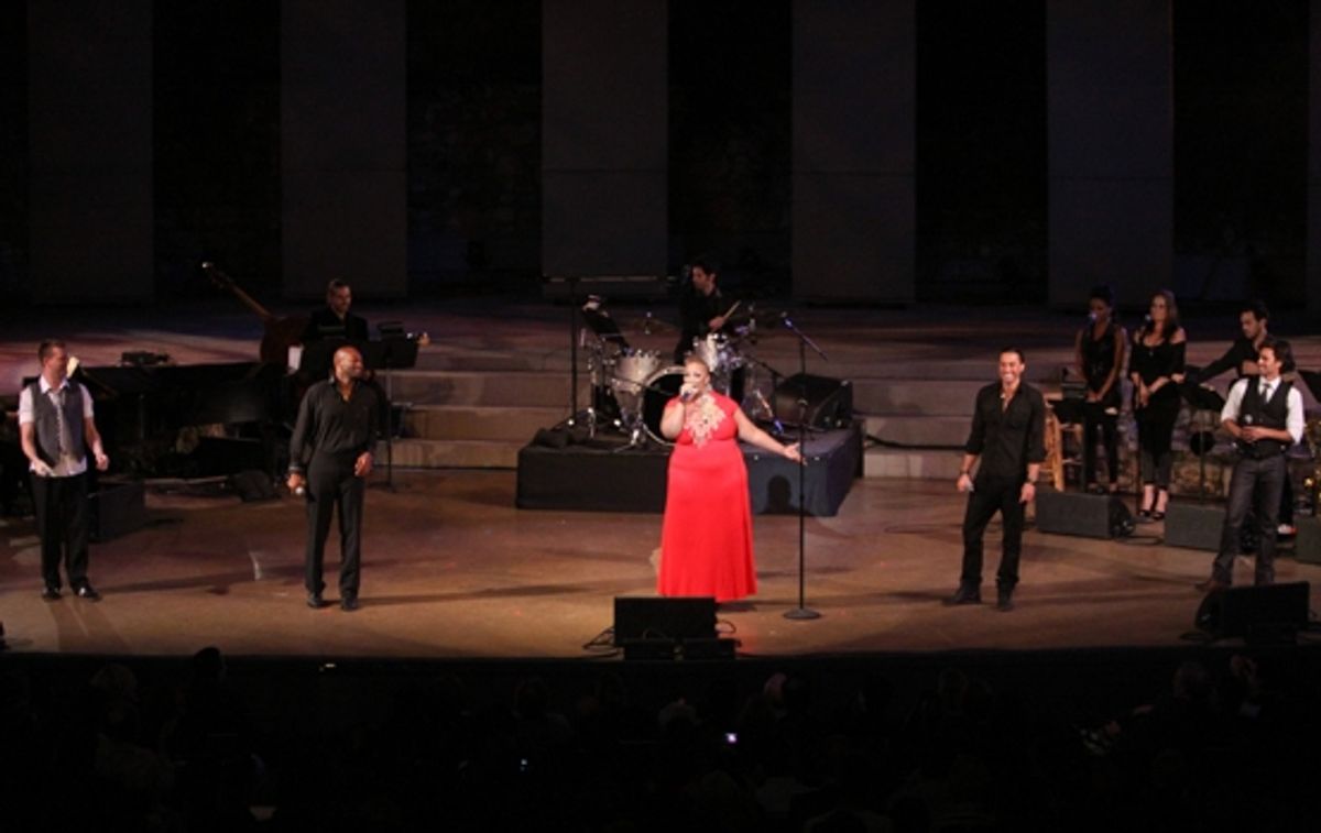 Levi Kreis, Brandon Victor Dixon, Frenchie Davis, Ace Young and David Burnham close 'New York's Finest' at the Ford Amphitheatre.  at 