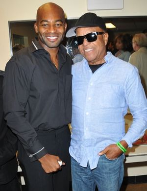 Tony Award-nominee Brandon Victor Dixon with Motown's Berry Gordy at New York's Finest at Ford Amphitheatre @ BroadwayWorld Tony Award-nominee Brandon Victor Dixon with Motown's Berry Gordy at New York's Fines Photo