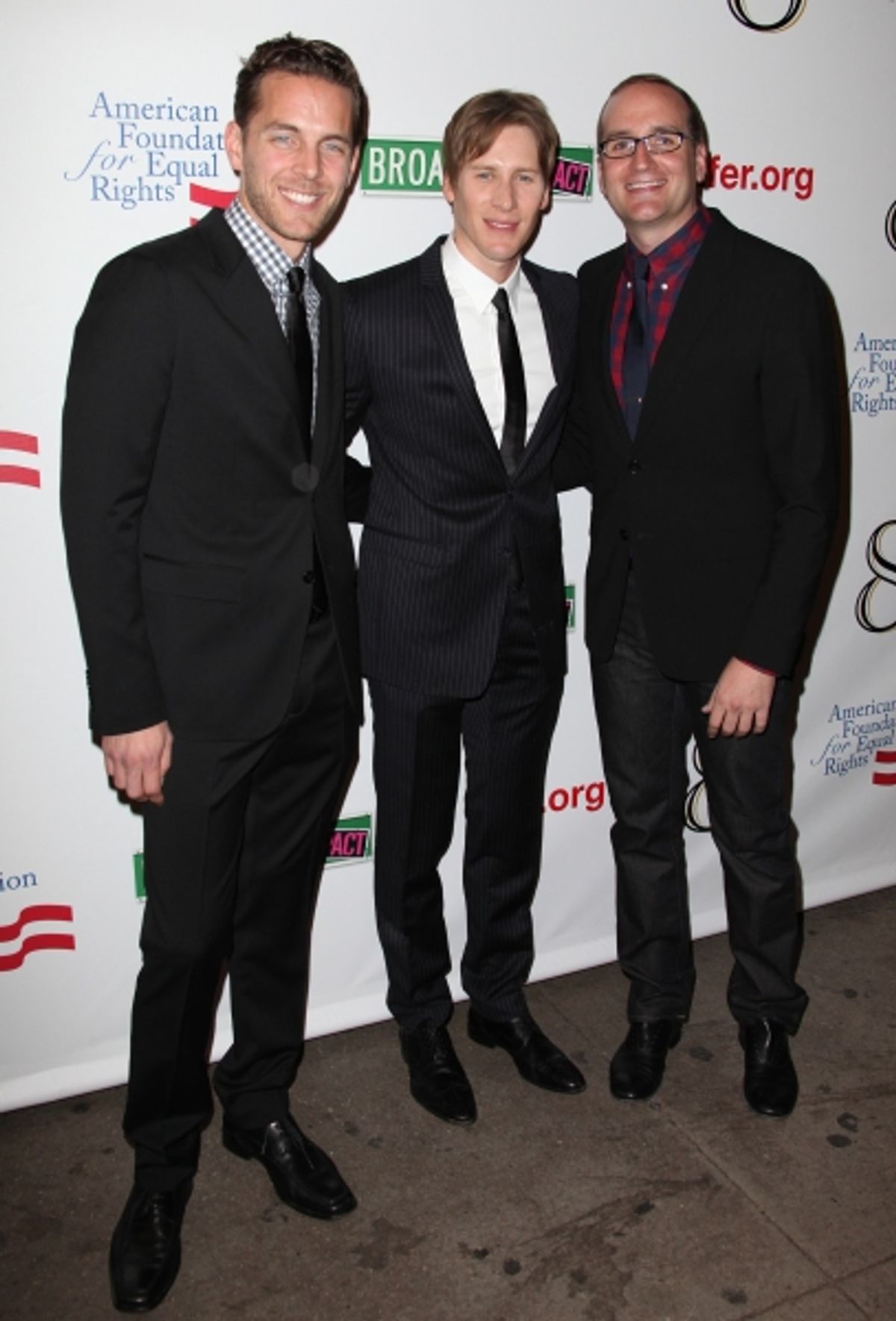 Adam Umhoefer, Dustin Lance Black and Chad Griffin at 