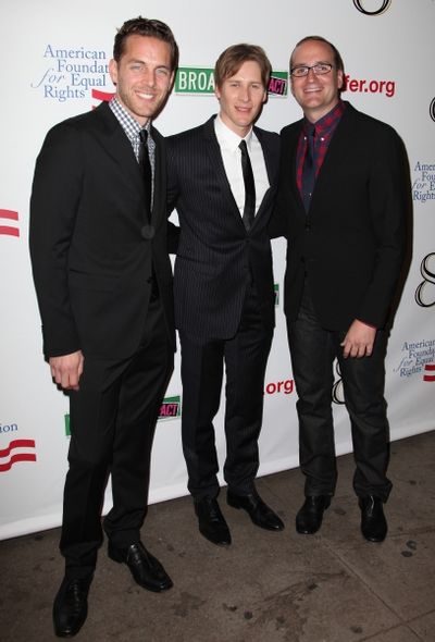 Adam Umhoefer, Dustin Lance Black and Chad Griffin Photo