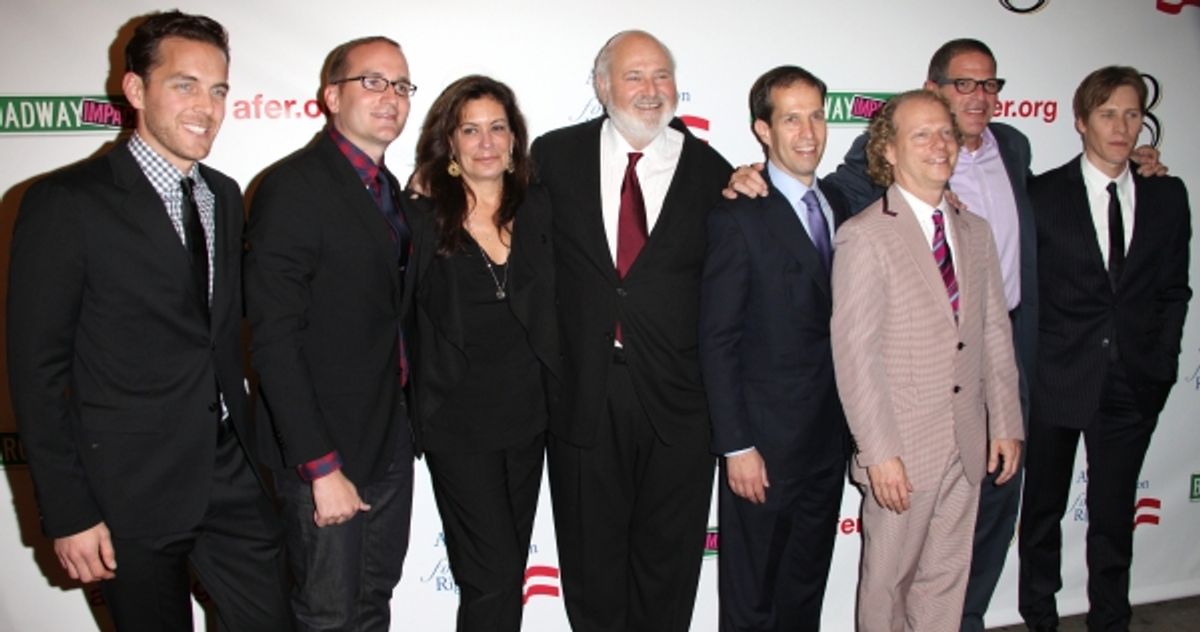 Adam Umhoefer, Chad Griffin, Michele Reiner, Rob Reiner, Ken Mehlman, Bruce Cohen, Jonathan Lewis and Dustin Lance Black  at 