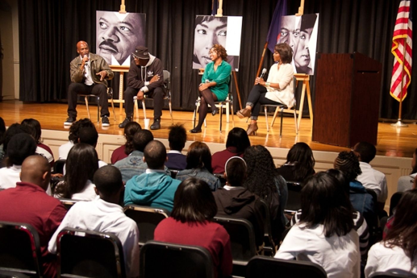 Photo Coverage: Samuel L. Jackson, Angela Bassett Bring Talk of THE MOUNTAINTOP to The Brooklyn Academy of the Arts  Image