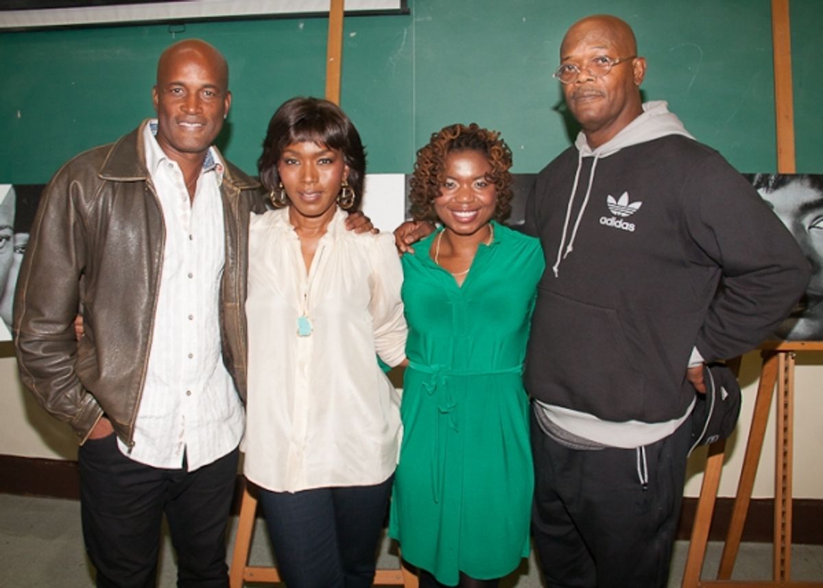 Kenny Leon, Angela Bassett, Katori Hall, and Samuel L. Jackson at 