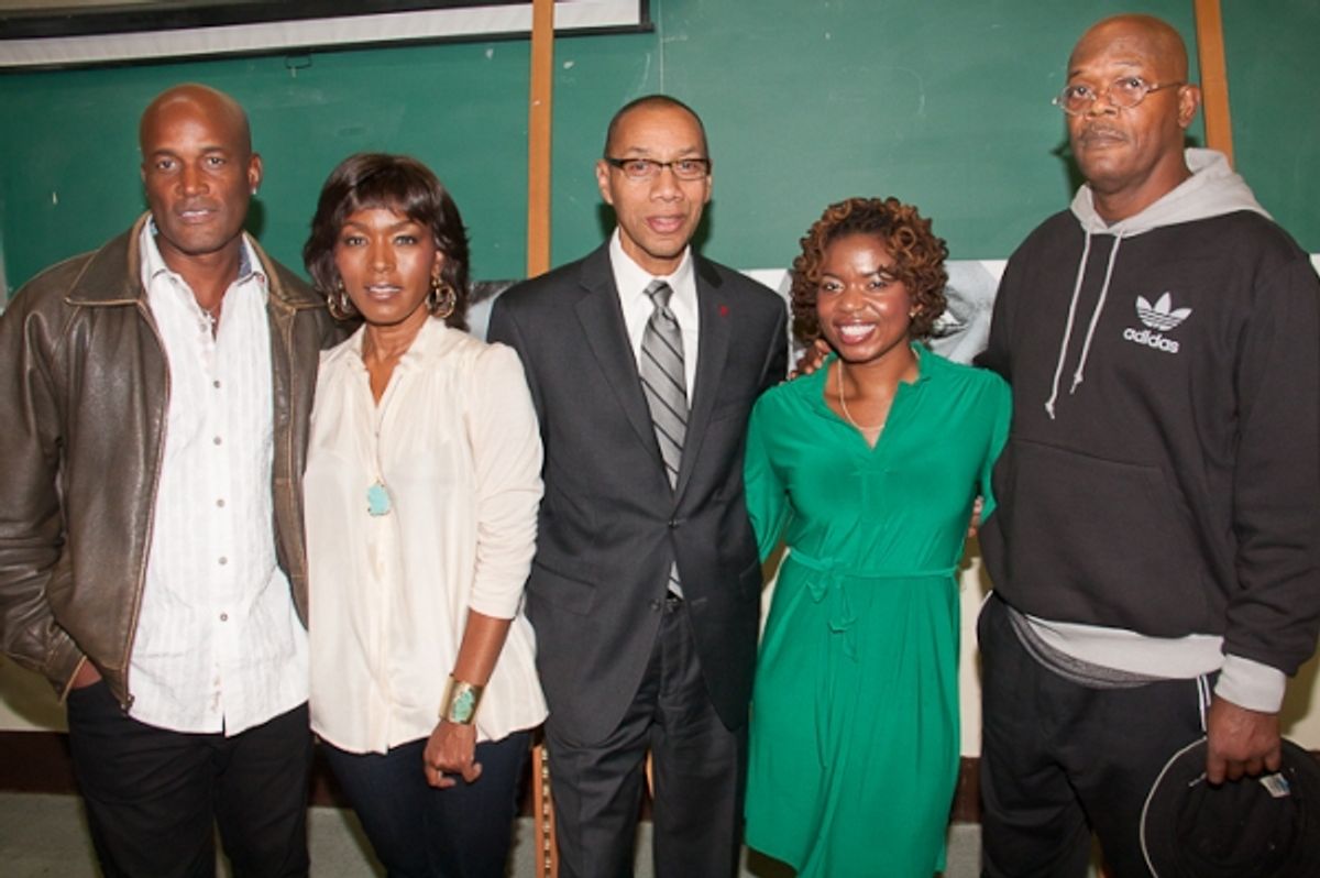 Kenny Leon, Angela Bassett, Dennis M. Walcott, Katori Hall, and Samuel L. Jackson at 