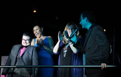Murray Hill, Lisa Lampanelli, Lisa Lampanelli & Michael Musto attending the Michael M Photo