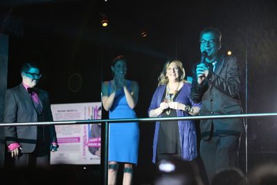 Murray Hill, Lisa Lampanelli, Lisa Lampanelli & Michael Musto attending the Michael M Photo