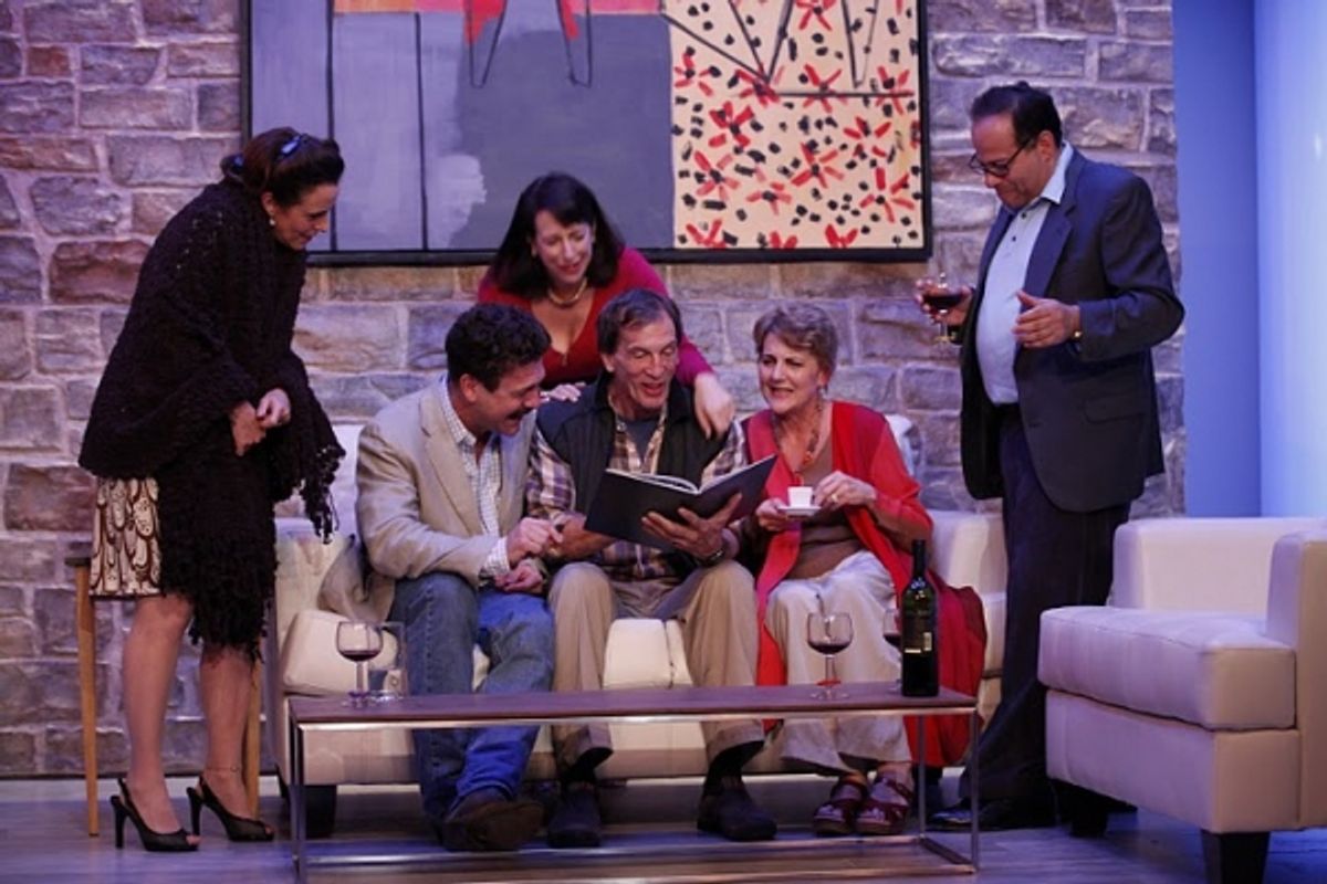 Jill Melanie Wirth (Sandy Loring), Brit Herring (Phil Barrett), Tracy Newirth (Polly Barrett), David Wirth (Tim McCall), Liz Frost (Janice McCall) and Bob Manus (Ken Loring) at 