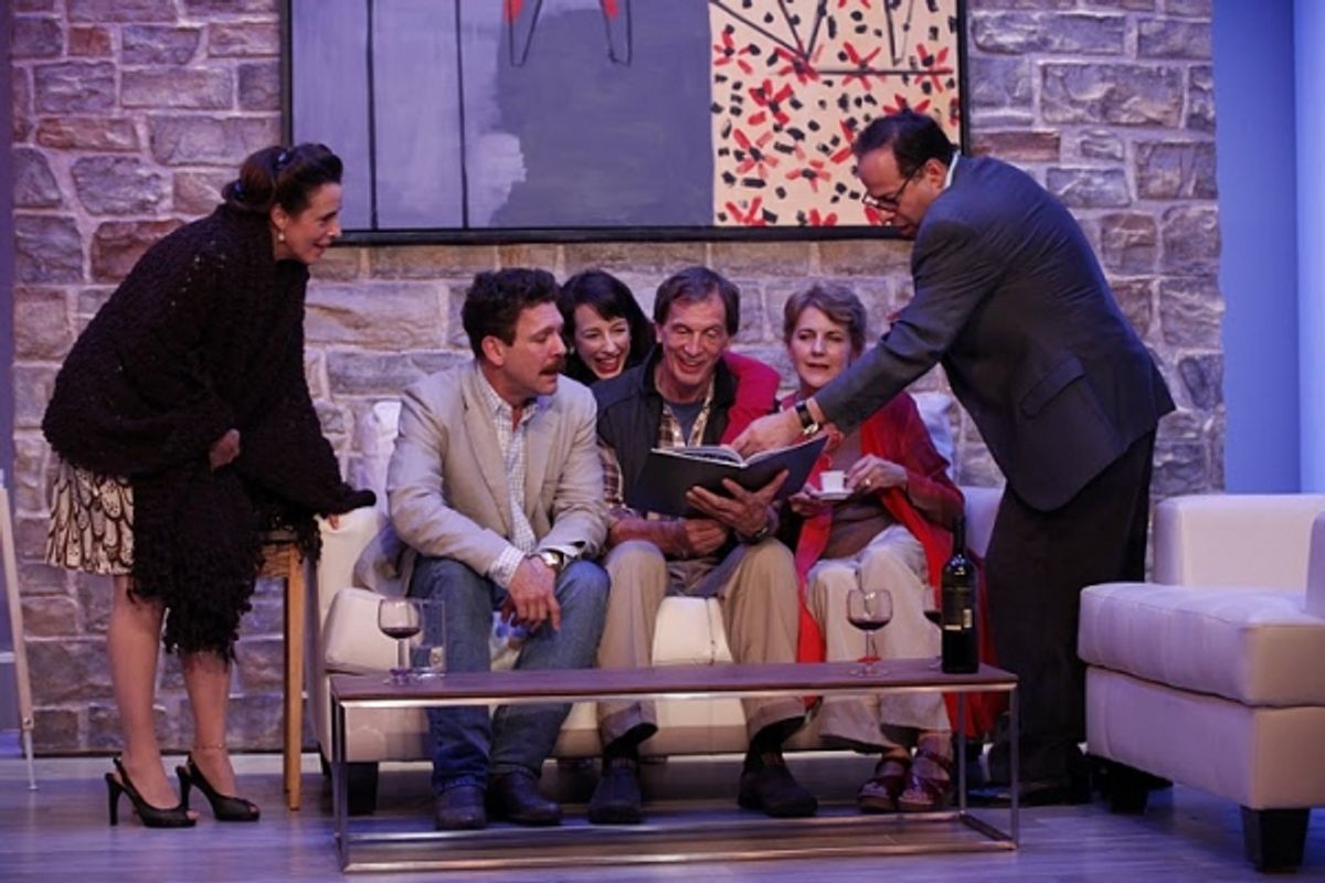 Jill Melanie Wirth (Sandy Loring), Brit Herring (Phil Barrett), Tracy Newirth (Polly Barrett), David Wirth (Tim McCall), Liz Frost (Janice McCall) and Bob Manus (Ken Loring) at 