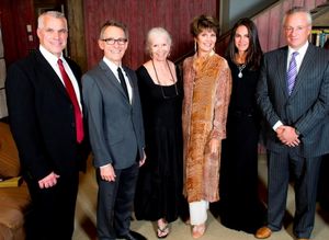 Michael Ross, Westport Country Playhouse managing director; Mark Lamos, Playhouse artistic director; Anne Keefe, Playhouse artistic advisor; Lucie Arnaz, Playhouse alumna guest; Kim and Niv Harizman, gala co-chairs @ BroadwayWorld Michael Ross, Westport Country Playhouse managing director; Mark Lamos, Playhouse art Photo