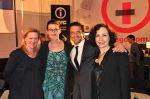 Kathleen Marshall, Kate Shindle, Raul Esparza and Bebe Neuwirth Photo