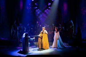 David Benoitt as King Pellinore, Kim Carson and Ensemble Photo