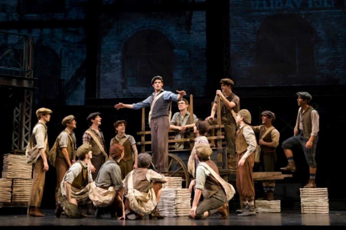 Jeremy Jordan (Jack Kelley) and the Newsies at 