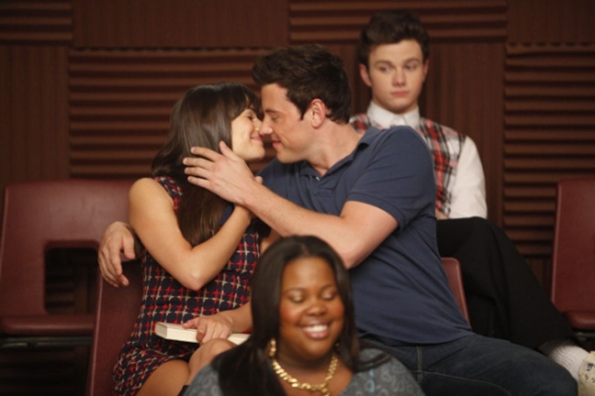 Lea Michele, Cory Monteith at 