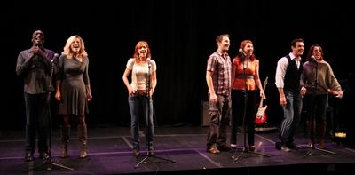 The cast of  ('Greenwood')  featuring Andrea McArdle, Felicia Finley, Mary Mossberg,  Photo