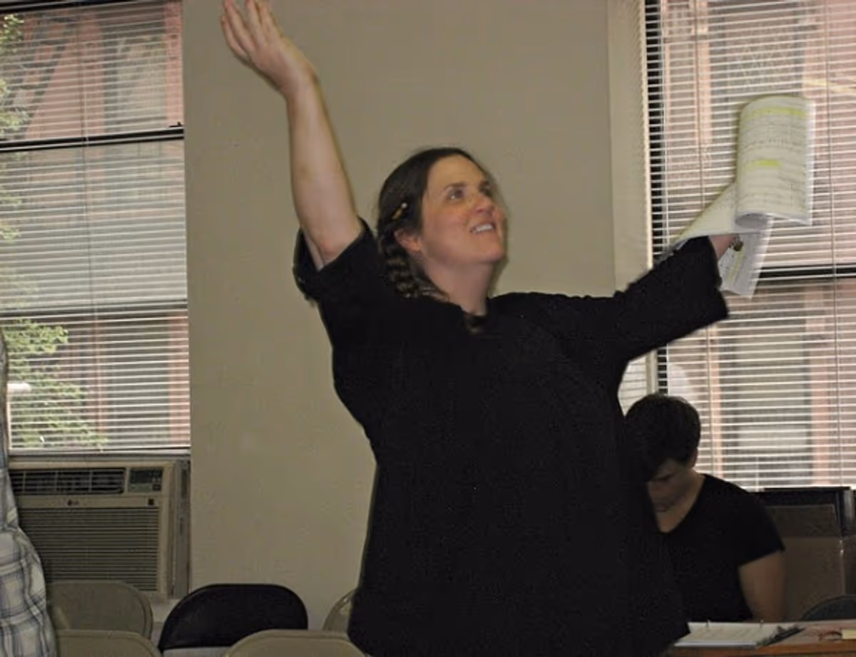Donna Lynne Champlin at JANE AUSTEN'S PRIDE & PREJUDICE in Rehearsal!