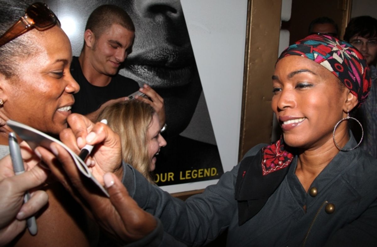 Angela Bassett & Fans at 