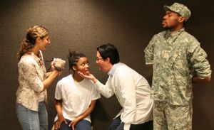 Parker Leventer as Helene (a French documentary filmmaker), Keona Welch as Halima (a  Photo