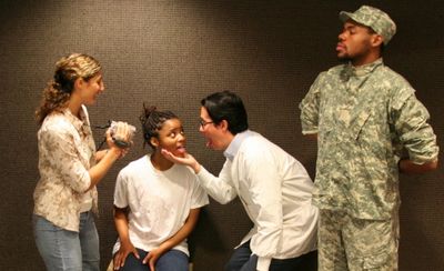 Parker Leventer as Helene (a French documentary filmmaker), Keona Welch as Halima (a  Photo