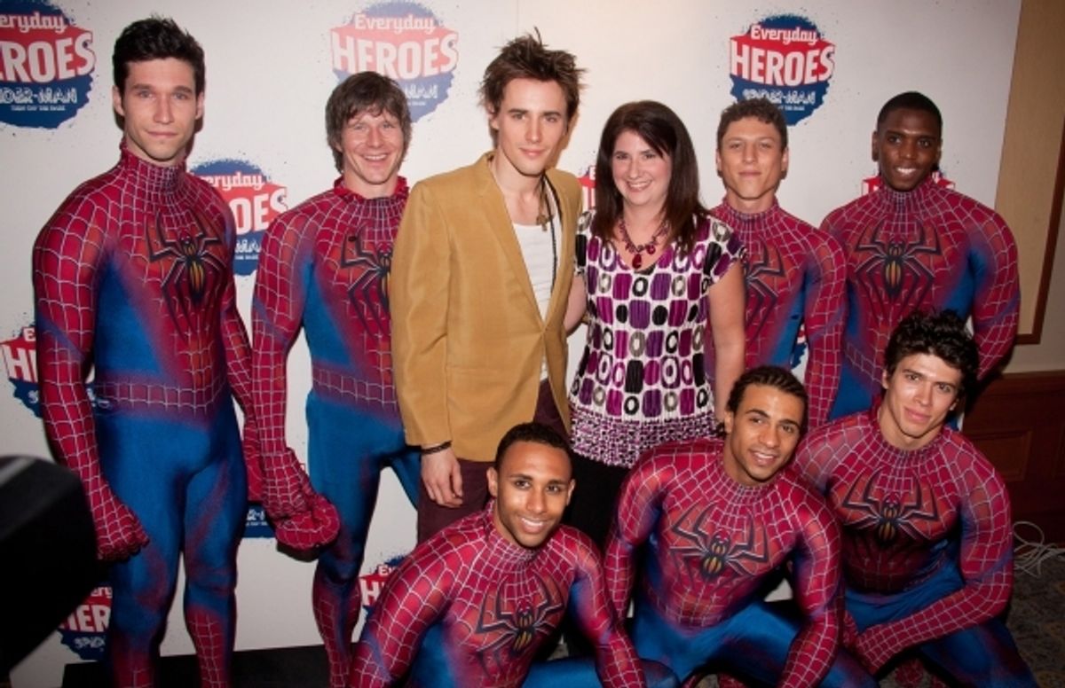 Reeve Carney with Diane Pagan and castmembers. Photo Credit: Pater James Zielinski at 