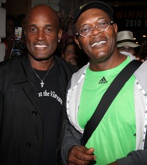 Kenny Leon & Samuel L. Jackson. Photo Credit: Walter McBride Photo