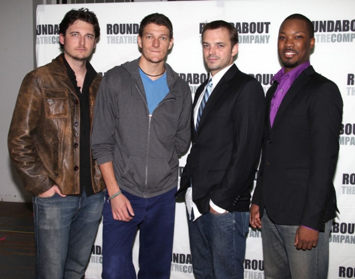 (L-R) Toby Leonard Moore, Gabriel Ebert, James McMenamin and Corey Hawkins  at 