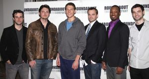 (L-R) Mike DiSalvo, Toby Leonard Moore, Gabriel Ebert, James McMenamin, Corey Hawkins Photo
