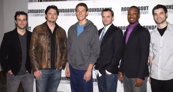 (L-R) Mike DiSalvo, Toby Leonard Moore, Gabriel Ebert, James McMenamin, Corey Hawkins Photo