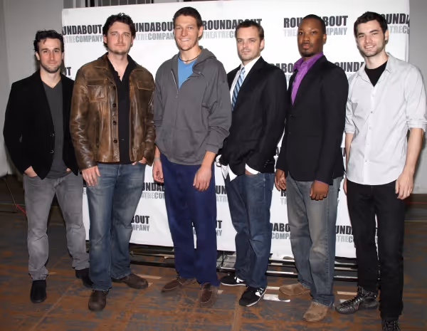 (L-R) Mike DiSalvo, Toby Leonard Moore, Gabriel Ebert, James McMenamin, Corey Hawkins Photo
