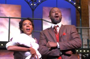 Christina Acosta Robinson as Sarah and Tyrone Robinson as Coalhouse Walker Jr. @ BroadwayWorld Christina Acosta Robinson as Sarah and Tyrone Robinson as Coalhouse Walker Jr. Photo