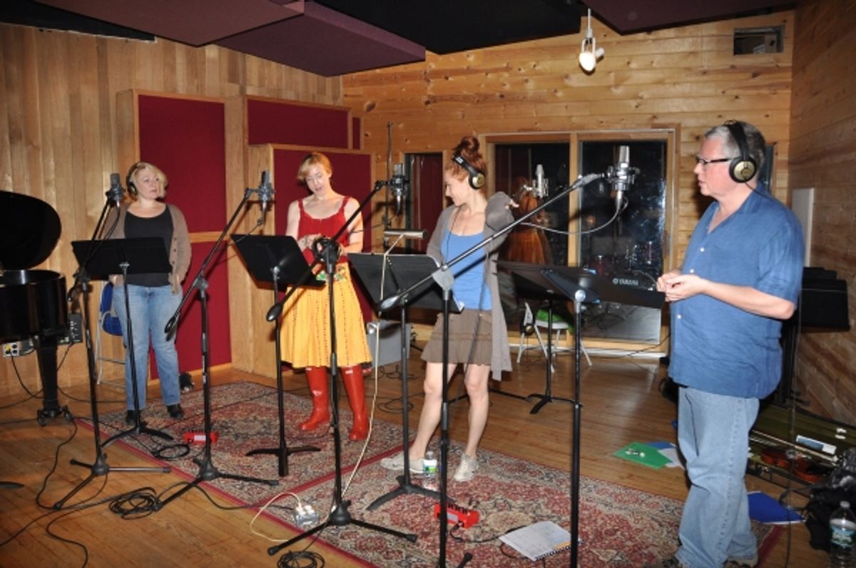 Marshall Coid with Lynn Pinto (Producer), Elizabeth Nielsen and Nili Bassman at 