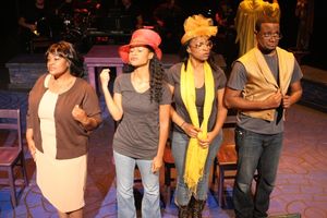 Talichia Noah, Andrea Purnell, Jeanitta Perkins, and Cecil Washington Jr. Photo