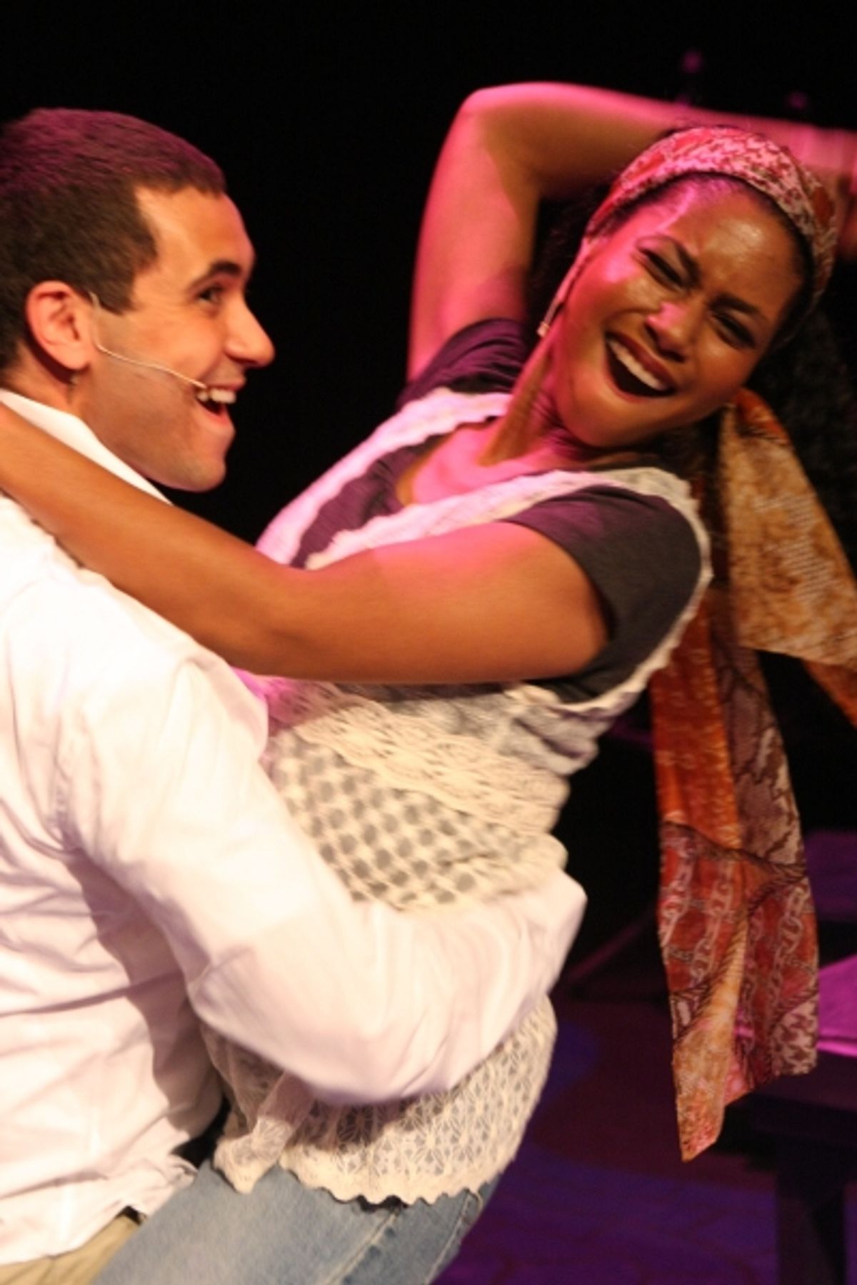 Keith Parker and Andrea Purnell singing 'We Just Had Sex' at 