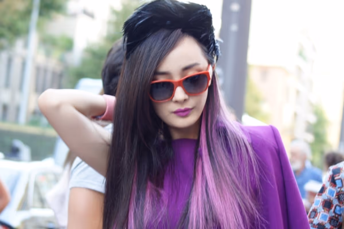 Yang Mi at Celebrities at Milan Fashion Week