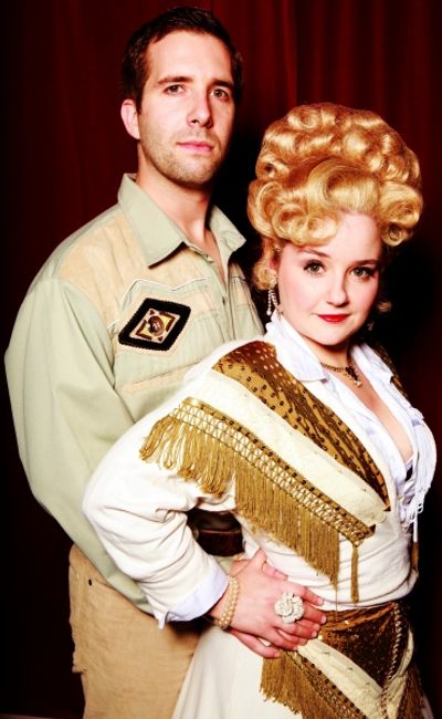 Sarah Lark as Miss Mona and James Parkes as Sheriff Ed Earl Dodd Photo