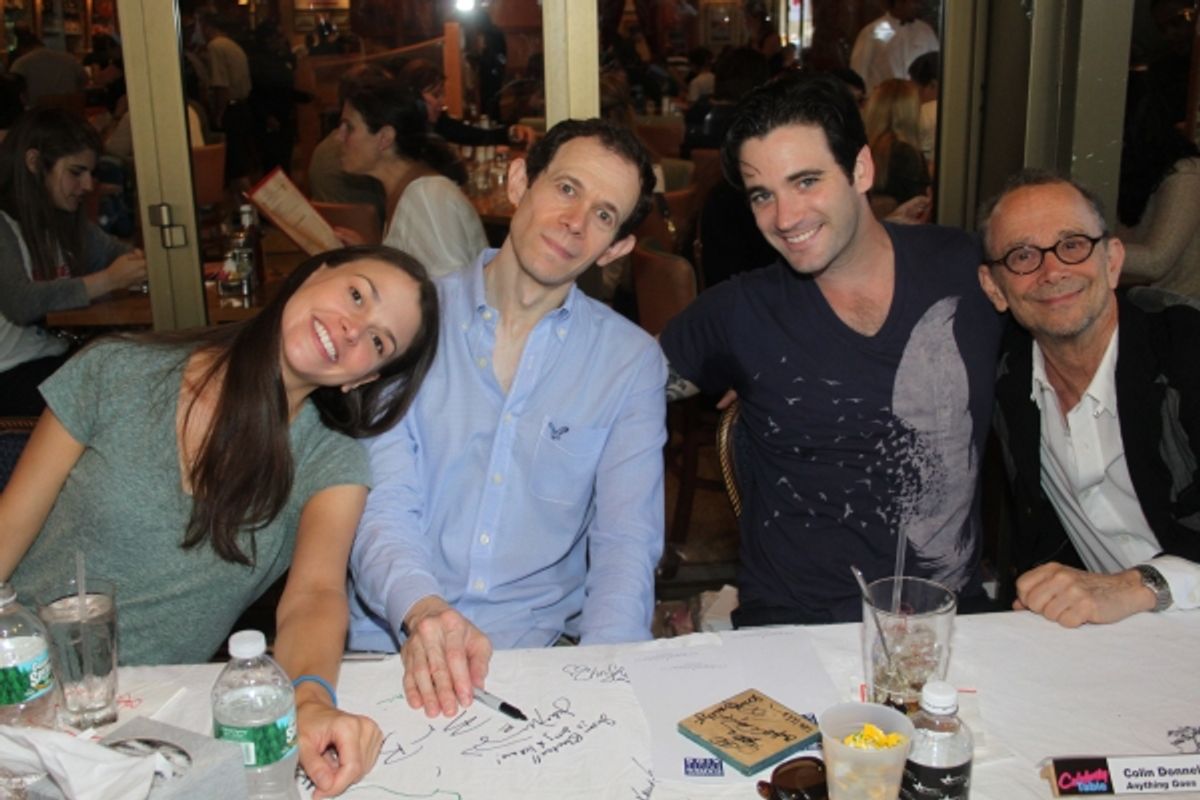 Sutton Foster, Adam Godley, Colin Donnell and Joel Grey at 