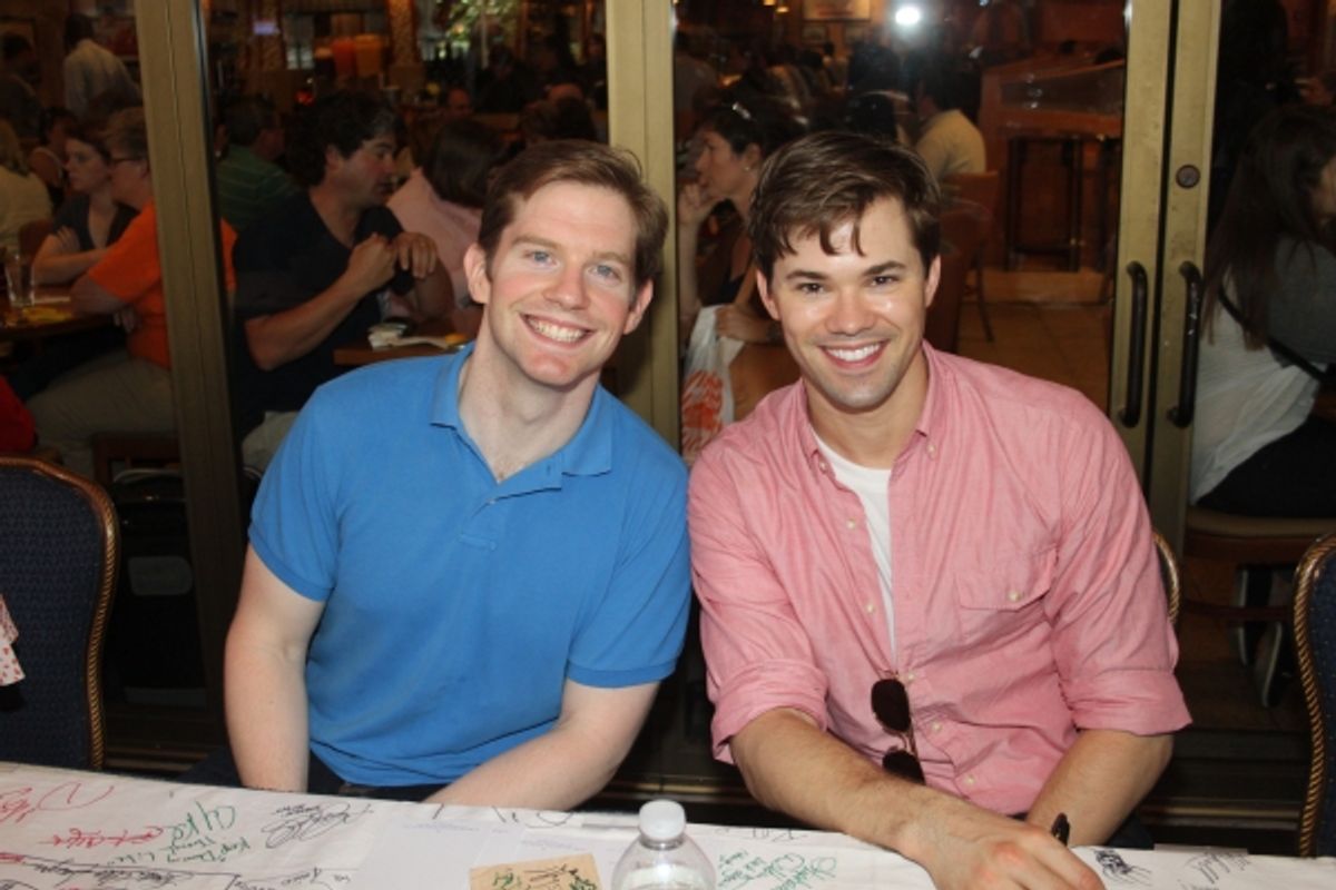 Rory O'Malley and Andrew Rannells at 