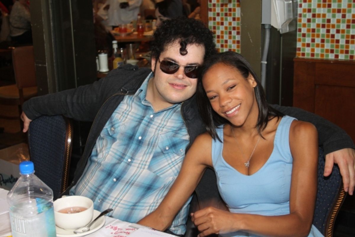 Josh Gad and Nikki M. James at 