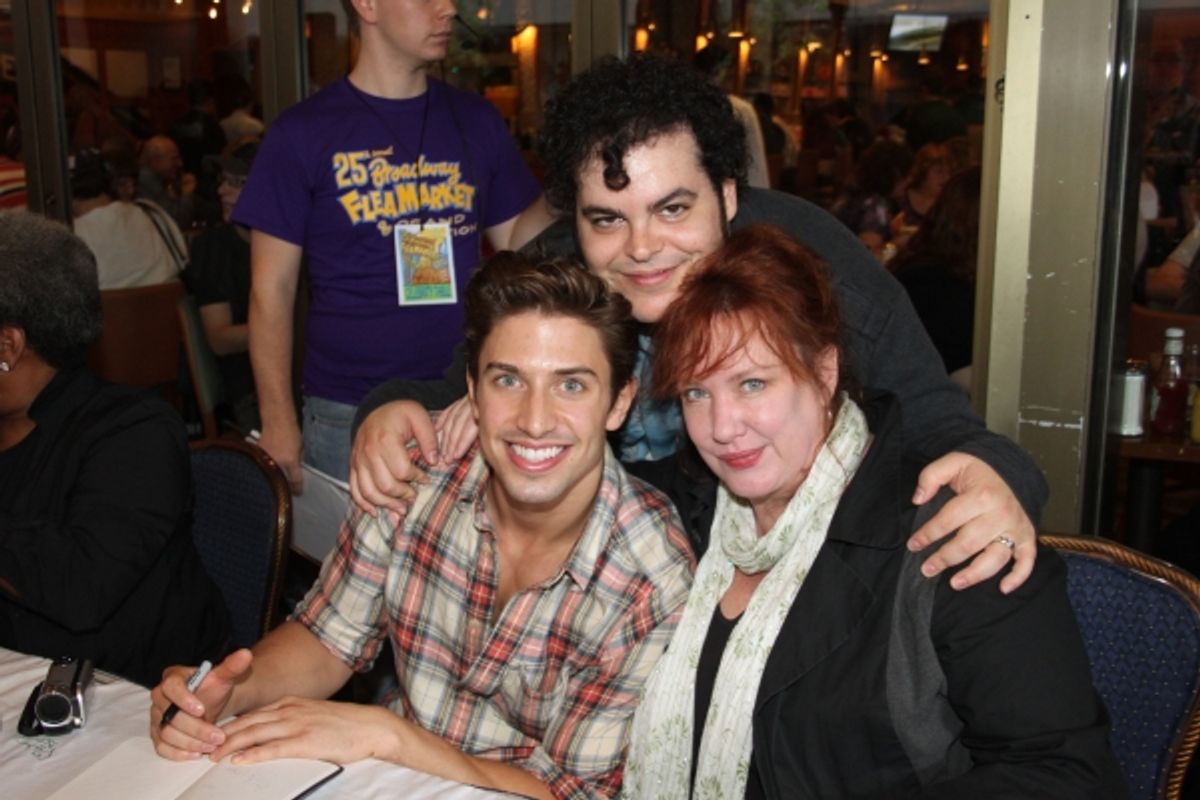 Nick Adams, Josh Gad and Kathy Fitzgerald at 