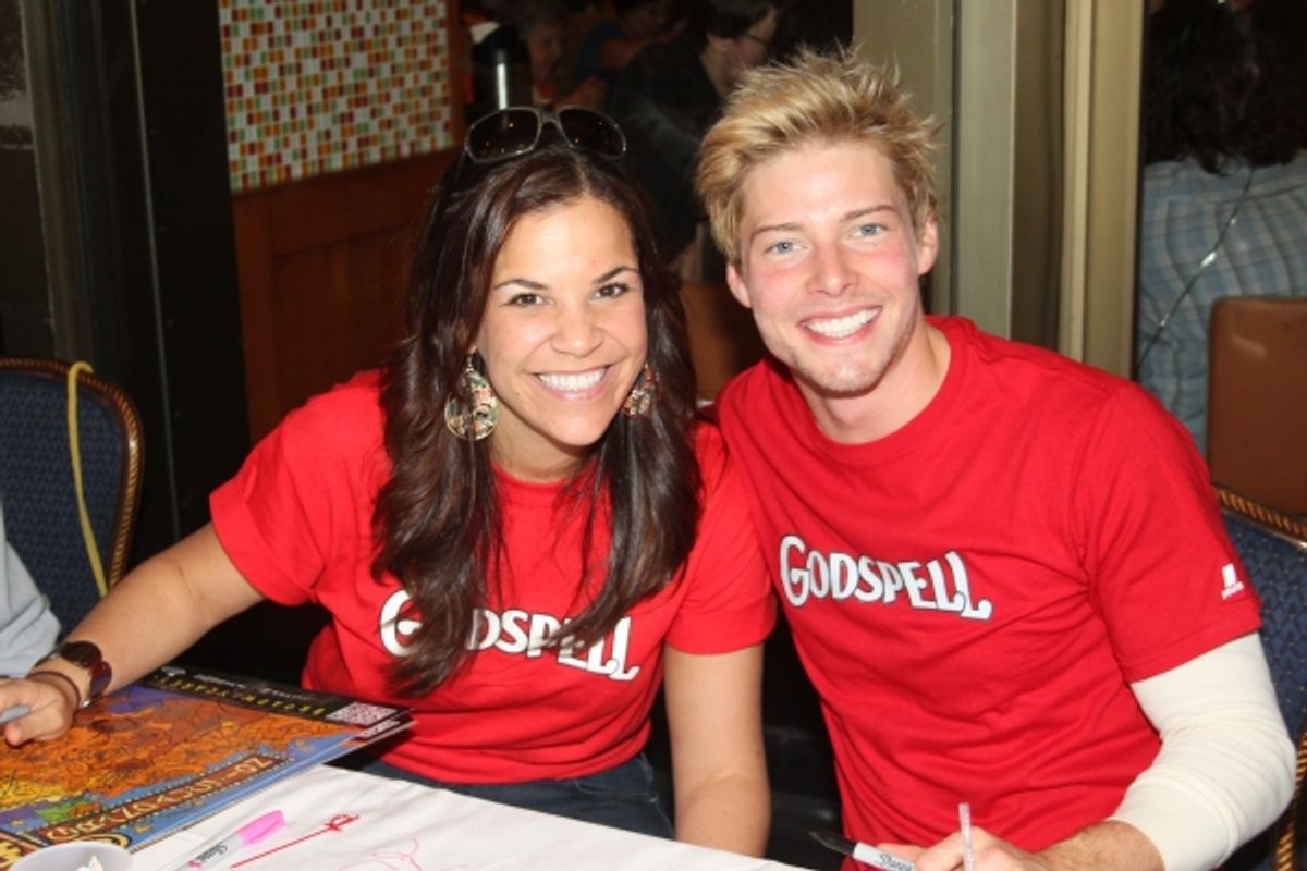 Lindsay Mendez and Hunter Parrish at 