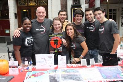 Donnie Kehr, Cory Gardner with the Rockers on Broadway Table Photo