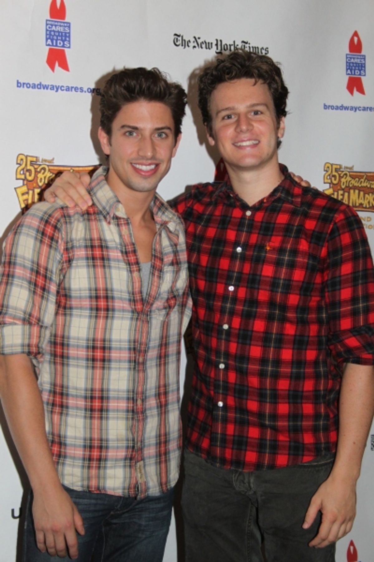 Nick Adams and Jonathan Groff at 